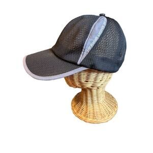 Ellewin Unisex Black & Grey Quick Dry Mesh  Cap Adjustable Breathable Hat